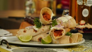Riquísimos wraps de pollo 