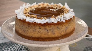 Rico y facil cheesecake de banana