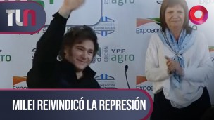 Milei reivindicó la represión
