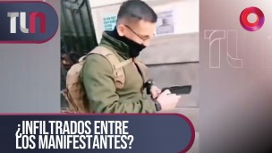 ¿Infiltrados entre los manifestantes?