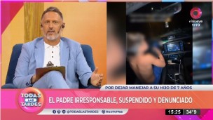 La Agencia Nacional de Seguridad Vial denunció al hombre que grabó a su hijo de siete años manejando