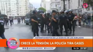 Incidentes en la marcha por los jubilados