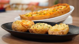 Riquísimas calabazas y papas rellenas