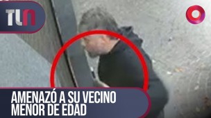 Amenazó a su vecino menor de edad