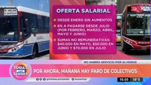 Por ahora, mañana hay paro nacional de colectivos 
