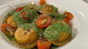 Sorrentinos caseros con ricota de tofu