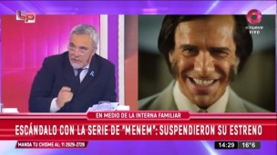 Escándalo con la serie de "Menem": suspendieron su estreno 