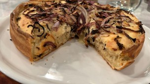 Tarta fugazeta con acelga 