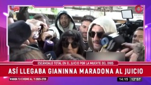 El malestar de Gianinna Maradona por el juicio de su padre.