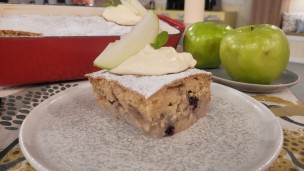 Riquísimo postre tibio de peras y manzanas