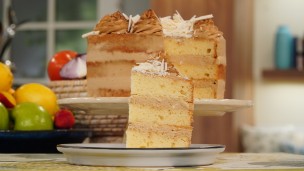 Rica y fácil torta moka blanco