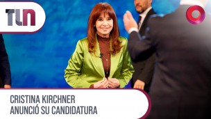 Cristina Kirchner anunció su candidatura