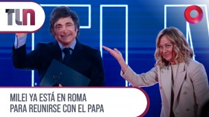 Milei ya está en Roma para reunirse con el Papa