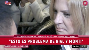 Susana Roccasalvo en medio de la pelea Monti Vs. Rial