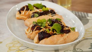 Increíble sándwich de albóndigas a la barbacoa 