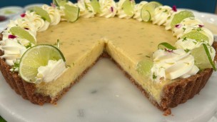 Riquísima torta key lima pie