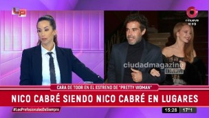 Nicolás Cabré, espectador de lujo en el estreno de Pretty Woman