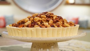 Rica y fácil tarta de frutos secos 