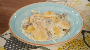 Sorprende con esta pasta rellena de champiñones