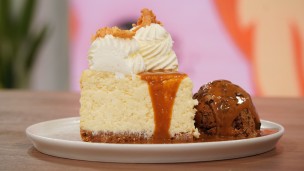 Rica y fácil cheesecake de coco 