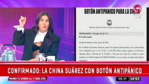 La China Suárez recibiría un botón antipánico