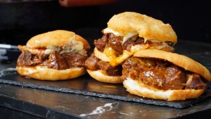 Increíble osobuco al disco con torta fritas