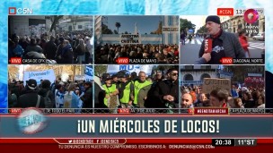 Multitudinaria marcha a Plaza de Mayo.