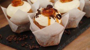 Ricos y fáciles muffins de banana y yogurt  