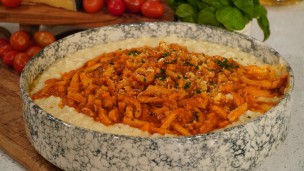 Guiso de mondongo con risotto de arroz