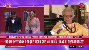 Pepito Cibrián contra los Martín Fierro de Teatro