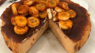 Rica y fácil torta vasca de dulce de leche