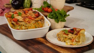 Increíble pastel de papa, berenjenas y verdura