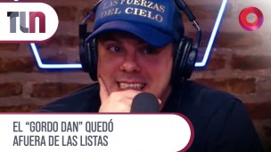 El "Gordo Dan" quedó afuera de las listas
