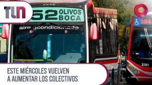 Este miércoles vuelven a aumentar los colectivos