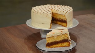 Riquísima torta tres leches de dulce de leche
