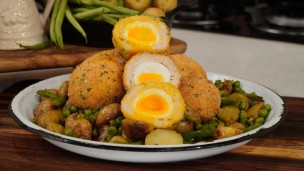 Algo diferente: albóndigas de pollo rellenas