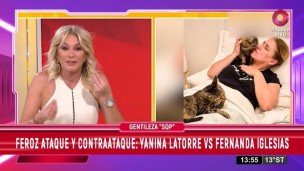 Crece el escándalo entre Fernanda Iglesias y Yanina Latorre.