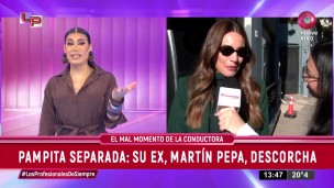 Pampita separada de Martín Pepa