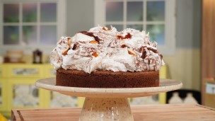 Rico y fácil brownie merengado 