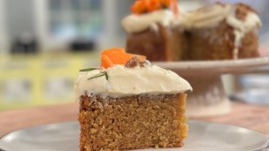 Rica y fácil carrot cake sin gluten 