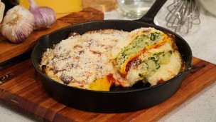 Un clásico: canelones de jamón, espinaca y ricota