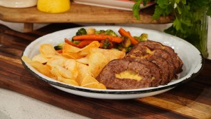 Sorprende con este pan de carne con vegetales glaseados
