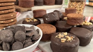 Riquísimo alfajor de mousse y cognac