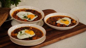 Un clásico: guiso de carne y porotos