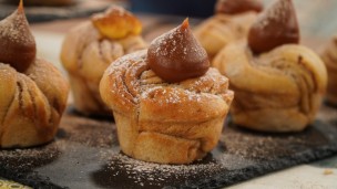 Ricas y fáciles facturas de canela, pastelera y dulce de leche