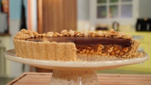Riquísima tarta de chocolate y maní