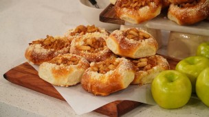 Riquísimos pancitos de manzana cheescake