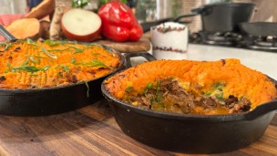 Pastel de cerdo braseado a la cerveza y boniato