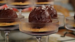 Ricas y fáciles copas de mousse de chocolate 
