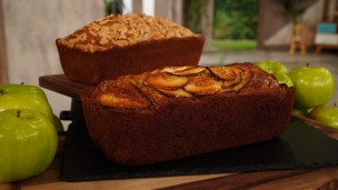Riquísimo budín de manzana